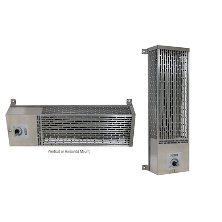 King Electric Pump House Heater 120V 750W Stainless Steel U1275-SS